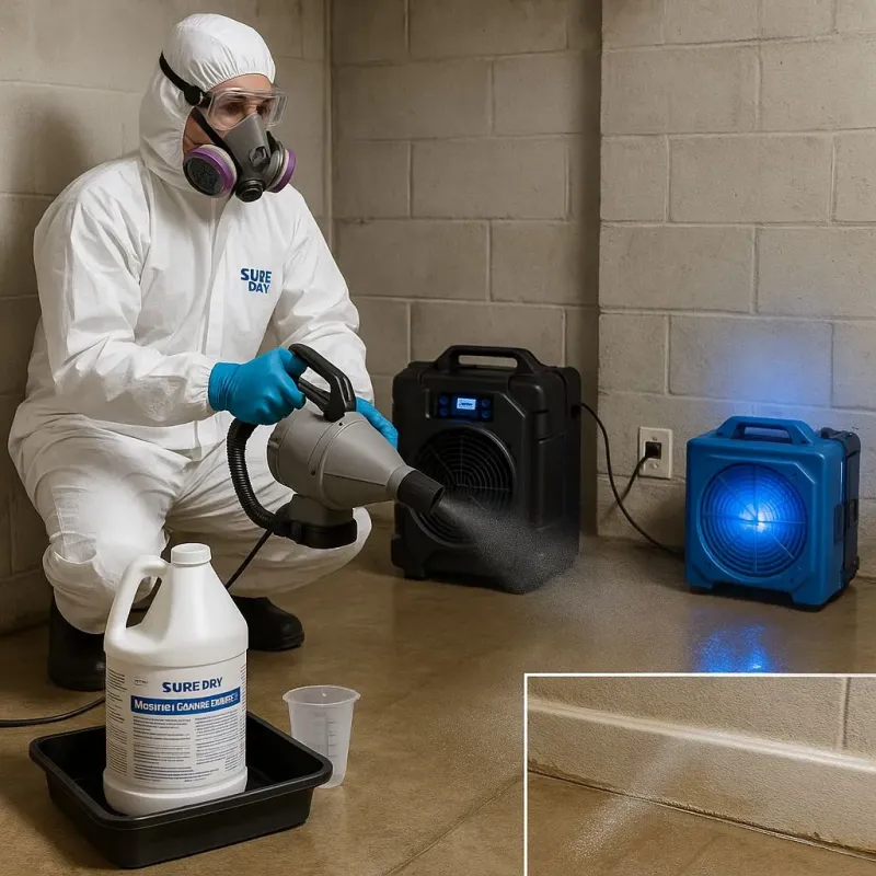 Sanitization and Odor Removal process in Hooks, TX